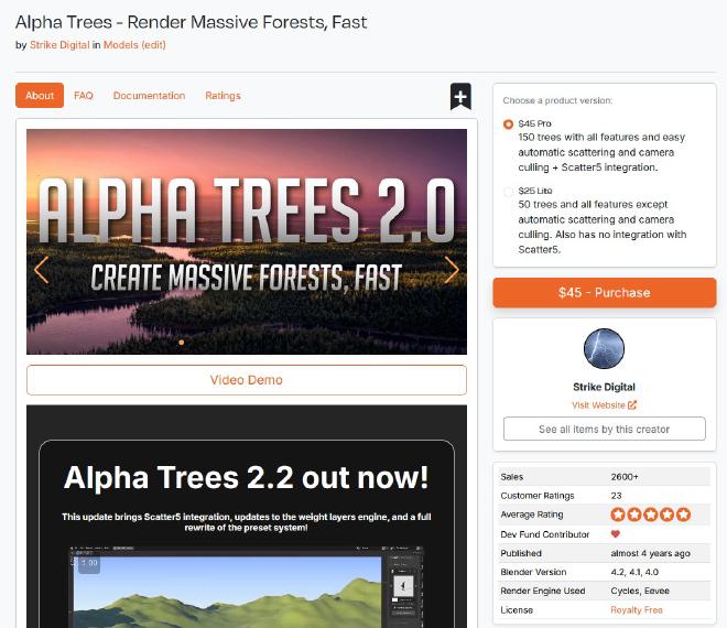 Alpha Trees store front